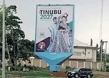 Billboard for President Tinubu’s Re-Election Campaign Emerges in Abuja Ahead of 2027 Elections