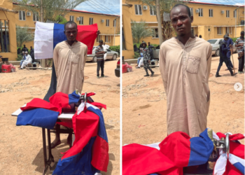 DSS Apprehends Tailor for Sewing Russian Federation Flags