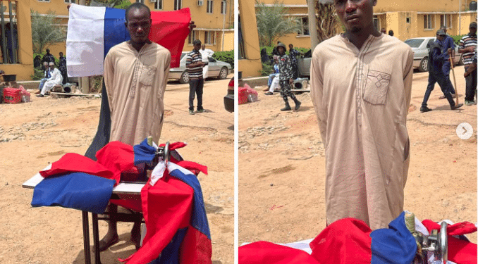DSS Apprehends Tailor for Sewing Russian Federation Flags
