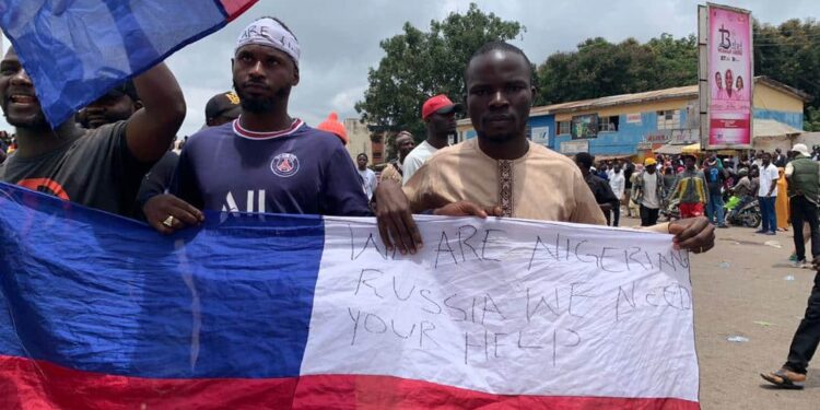 DSS Apprehends Tailor for Sewing Russian Federation Flags