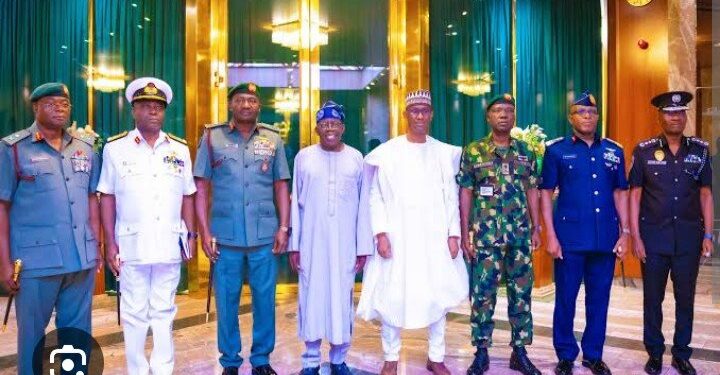 Key Govt Officials and Security Chiefs in High-Level Meeting with President Tinubu
