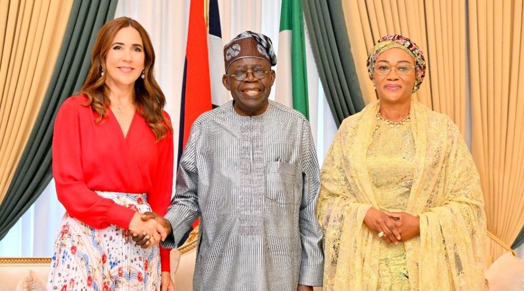 President Tinubu Receives Danish Queen Mary Elizabeth at Aso Rock
