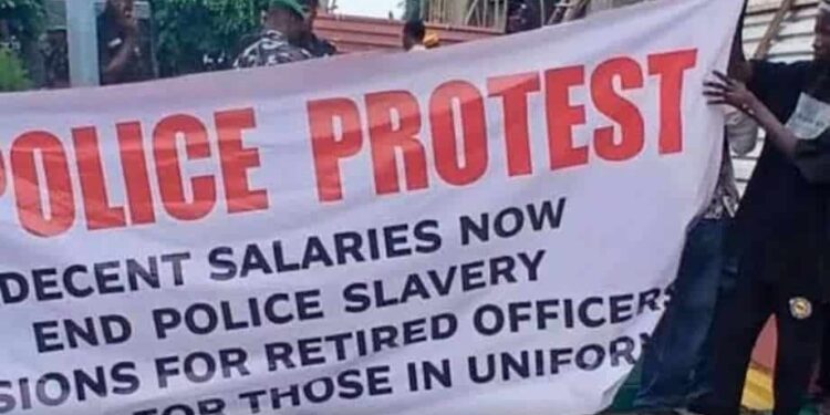 Ex-Police Officers Storm Presidential Villa, Seek Pension Reform