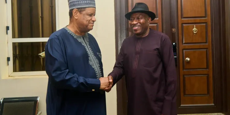 2027: Jonathan Receives ADC Aspirant Hayatu-Deen In Abuja