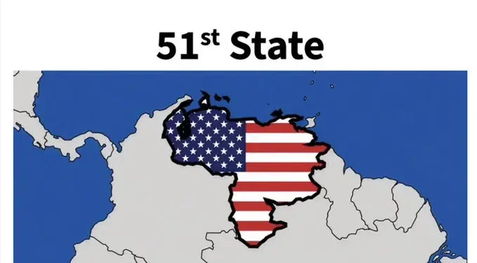 Trump Shares Graphic Labeling Venezuela As America’s ‘51st State’