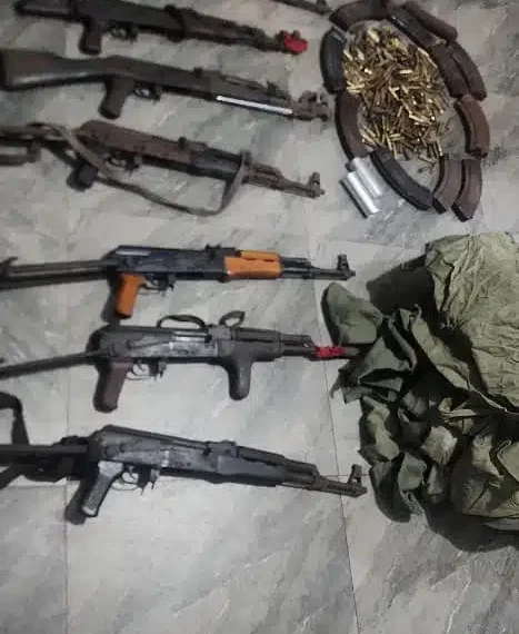 DSS, Army Recover Rocket Launcher, Rifles in Raid on Suspected ESN Armouries in Enugu
