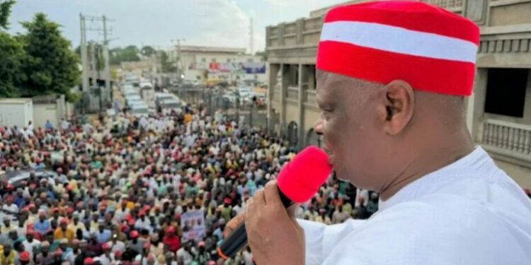 Kwankwaso Welcomed By Massive Crowd In Kano, Reaffirms NDC’s 2027 Ambition