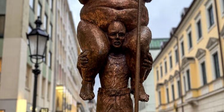 Naked Trump Statue Unveiled at European Parliament in Strasbourg
